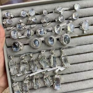 Blue Needle Ring and Pedant